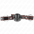 Kink - Hohlharter Schwarzer Ballknebel Modell 2 65 X 2,5 Cm