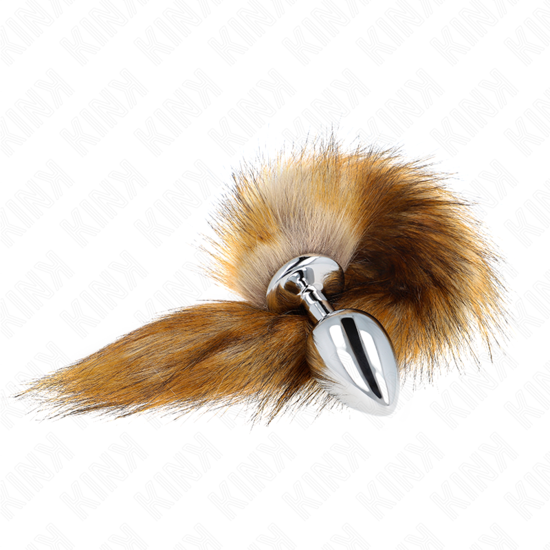 Kink - Anal Plug  L 10 X 4 Cm Mit Kunststoffschwanz 40 Cm Braun