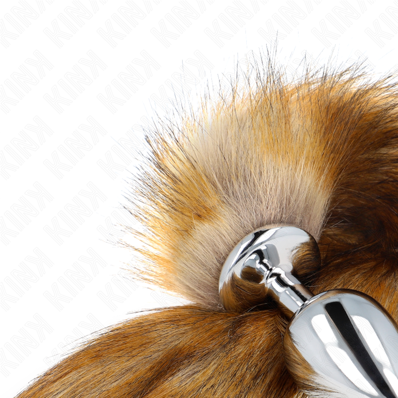 Kink - Anal Plug  L 10 X 4 Cm Mit Kunststoffschwanz 40 Cm Braun