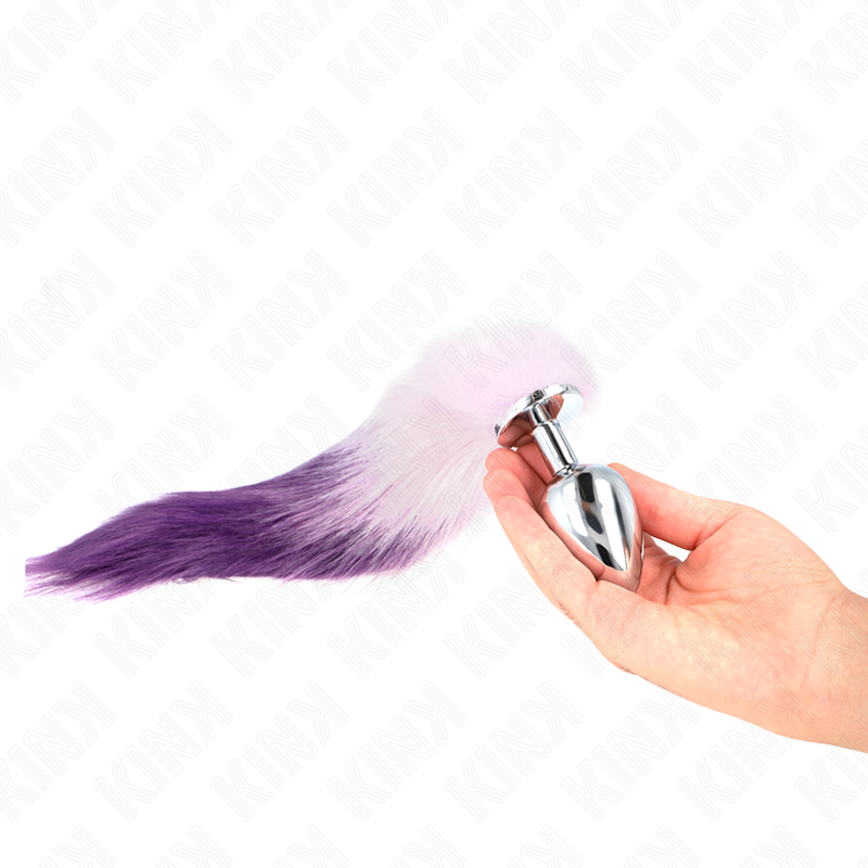 Kink - Anal Plug L 10 X 4 Cm Mit Kunststoffschwanz 40 Cm Lila