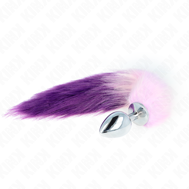 Kink - Anal Plug L 10 X 4 Cm Mit Kunststoffschwanz 40 Cm Lila