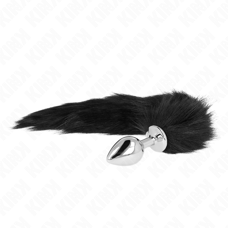 Kink - Anal Plug  M 8 X 3,5 Cm Mit Kunststoffschwanz 40 Cm Schwarz
