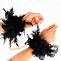 Kink - Federhandmanschetten Mit Goldkette Modell 1