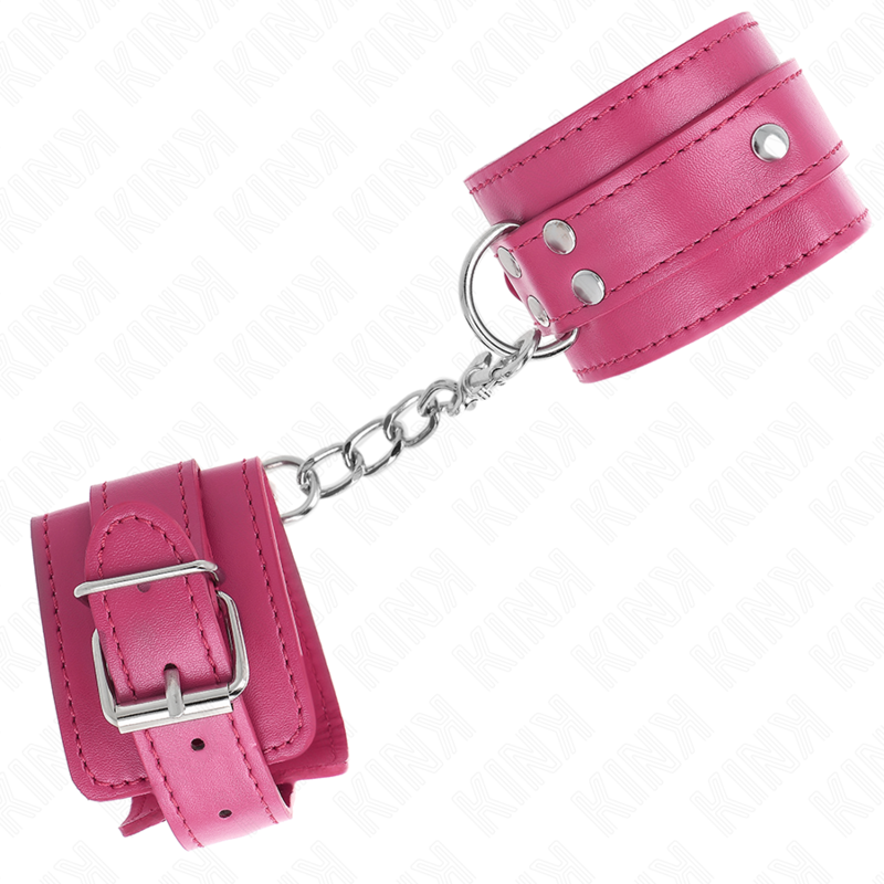 Kink - 3 D-Ring Handgelenkfesseln Verstellbar Rosa 17,5-25 Cm X 6 Cm