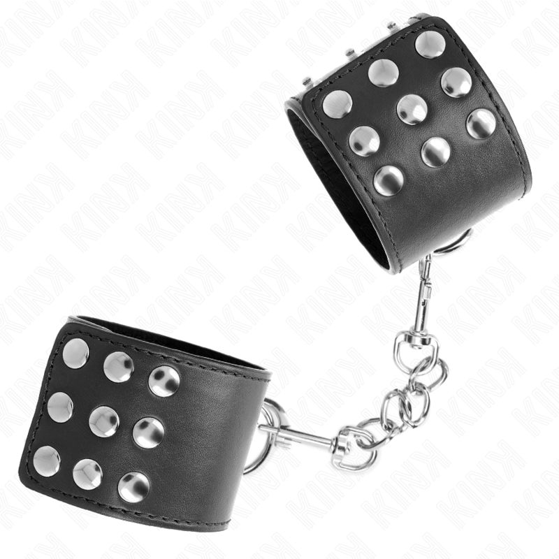 Kink - Handgelenkfesseln Mit Druckverschluss Schwarz Verstellbar 19-24 Cm X 5,5 Cm