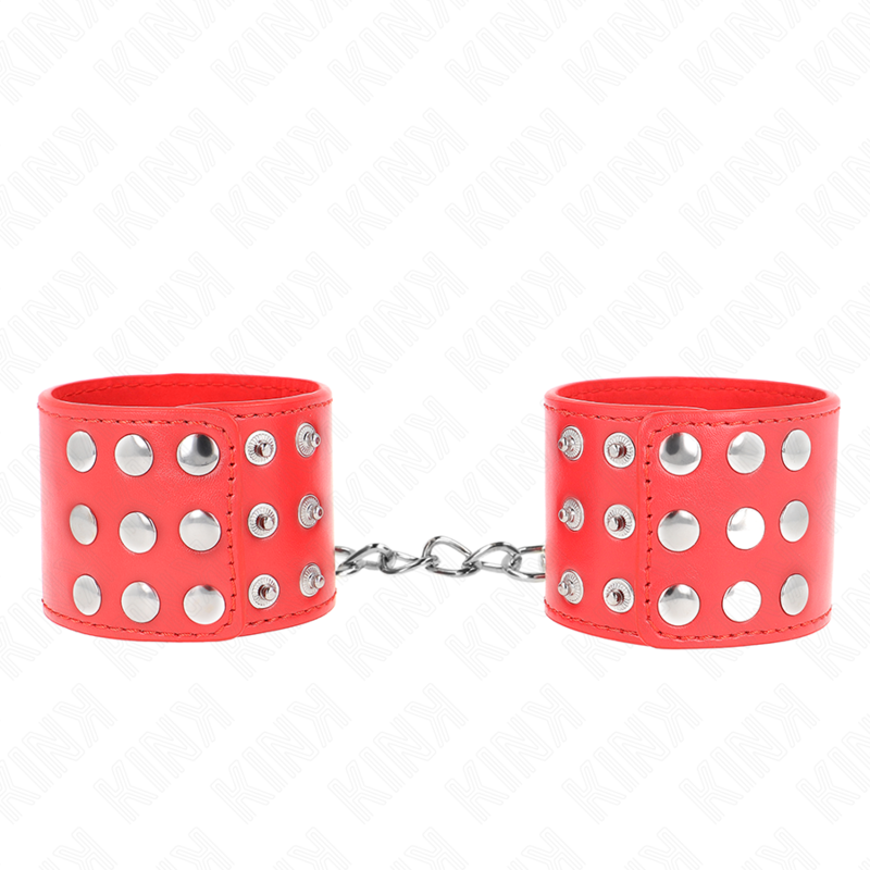 Kink - Handgelenkfesseln Mit Druckverschluss Rot Verstellbar 19-24 Cm X 5,5 Cm