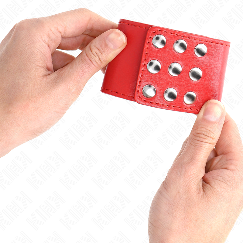 Kink - Handgelenkfesseln Mit Druckverschluss Rot Verstellbar 19-24 Cm X 5,5 Cm