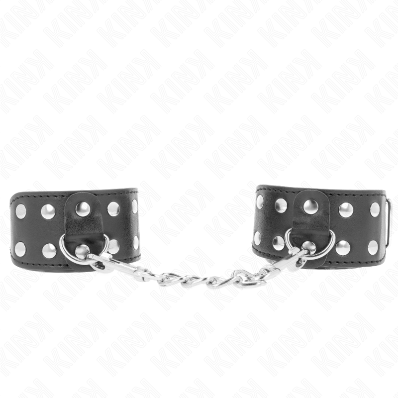 Kink - Armbã„Nder Mit Doppelter Reihe Verstellbarer Nieten Schwarz