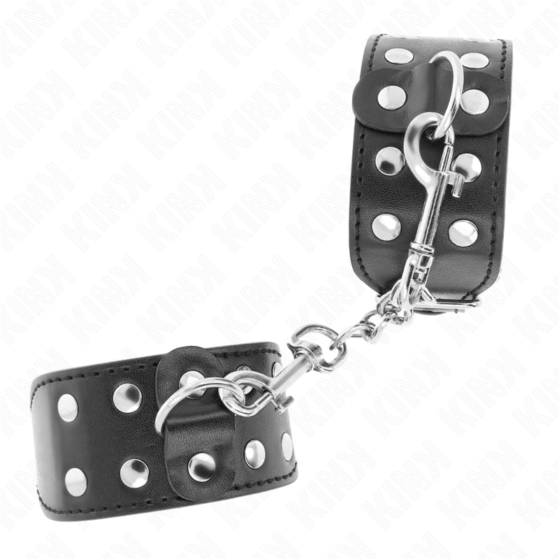 Kink - Armbã„Nder Mit Doppelter Reihe Verstellbarer Nieten Schwarz