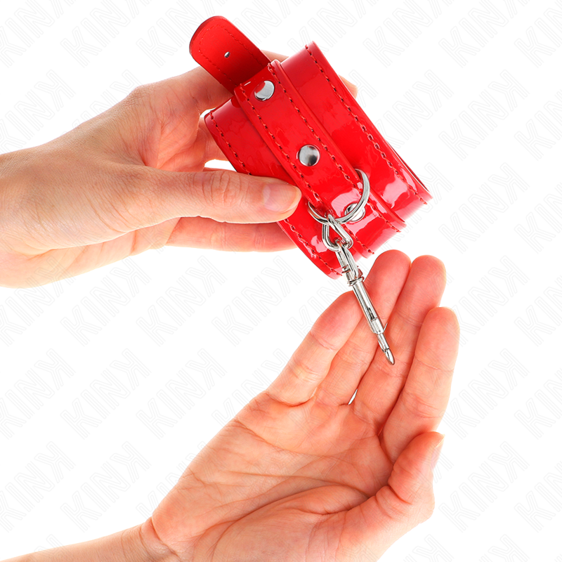 Kink - Glã„Nzende Handmanschetten Rot Verstellbar 23-33 Cm