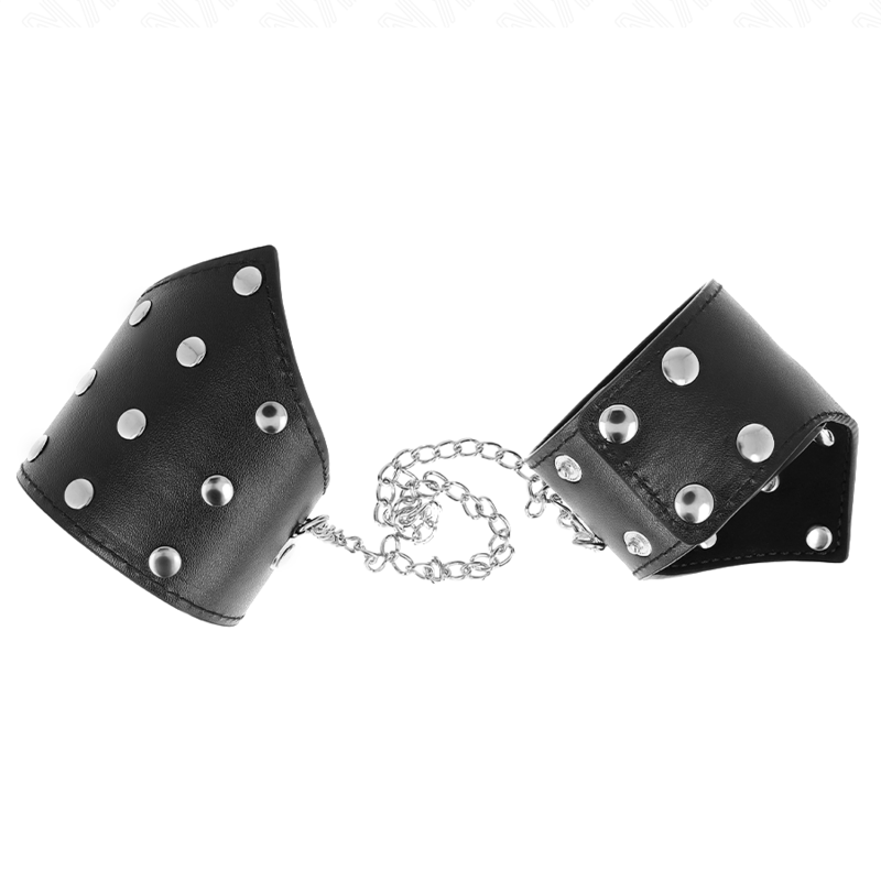 Kink - Schwarze Armbã„Nder Im Point-Stil Mit Kette, Verstellbar 17-23 Cm X 8,5 Cm