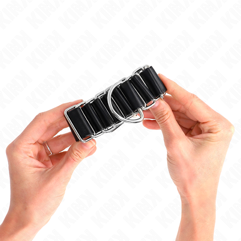 Kink - Scharnierã„Hnliche Dãœnne Handgelenkfesseln Schwarz Verstellbar 16-22 Cm X 3,5 Cm
