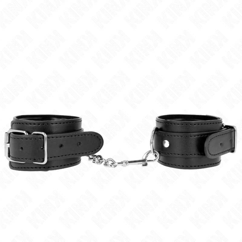 Kink - Dãœnne Handgelenkfesseln Schwarz Verstellbar 21-33 Cm