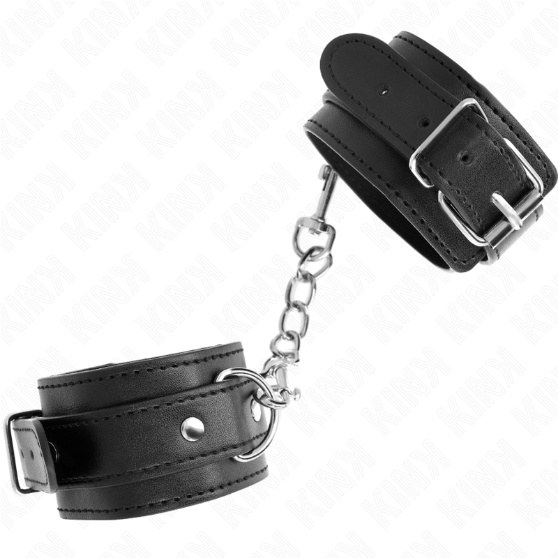 Kink - Dãœnne Handgelenkfesseln Schwarz Verstellbar 21-33 Cm
