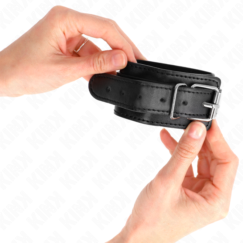 Kink - Dãœnne Handgelenkfesseln Schwarz Verstellbar 21-33 Cm