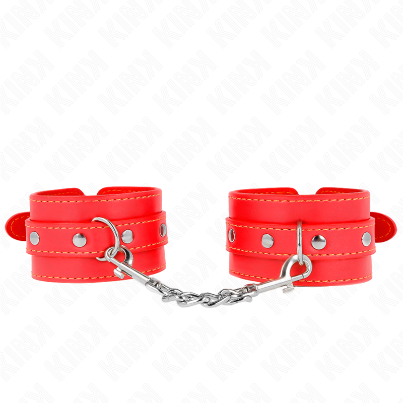 Kink - Dãœnne Handgelenksfesseln Rot Verstellbar 21-33 Cm
