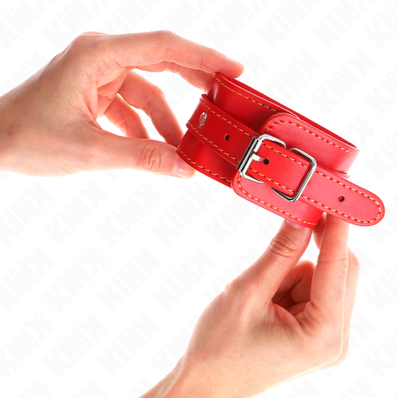 Kink - Dãœnne Handgelenksfesseln Rot Verstellbar 21-33 Cm