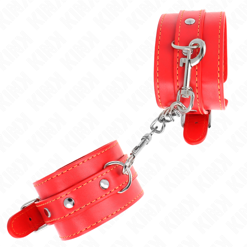Kink - Dãœnne Handgelenksfesseln Rot Verstellbar 21-33 Cm