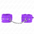 Kink - Premium Pelzgefãœtterte Handgelenkfesseln Lila Mit Lila Gãœrtel Verstellbar 17-29 Cm X 6 Cm