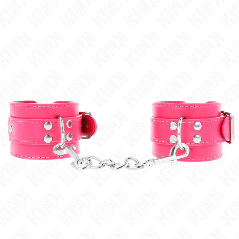 Kink - Handgelenkfesseln Raspberry Rose Mit Raspberry Rose Futter Verstellbar 20-28 Cm X 5,5 Cm