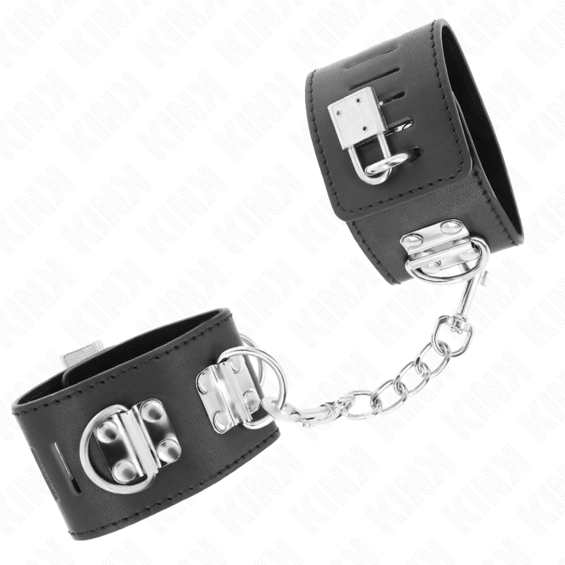 Kink - Multiposition Handgelenkfesseln Mit Vorhã„Ngeschloss Verschluss Schwarz Verstellbar 16-23 Cm X 5,5 Cm