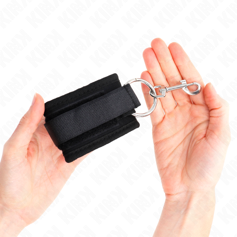 Kink - Handgelenkfesseln Schwarz Verstellbar 18-35 Cm X 6 Cm
