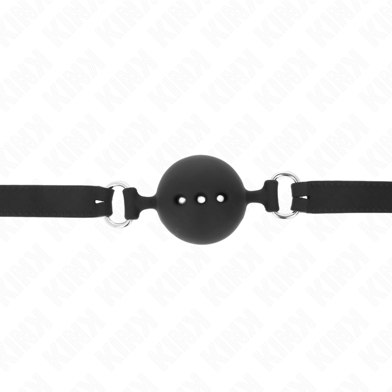 Kink - Vollsilikon-Klappen 55 X 2 Cm Mit 4,5 Cm Kugel Grã–Sse M Schwarz Verstellbar 35-51 Cm