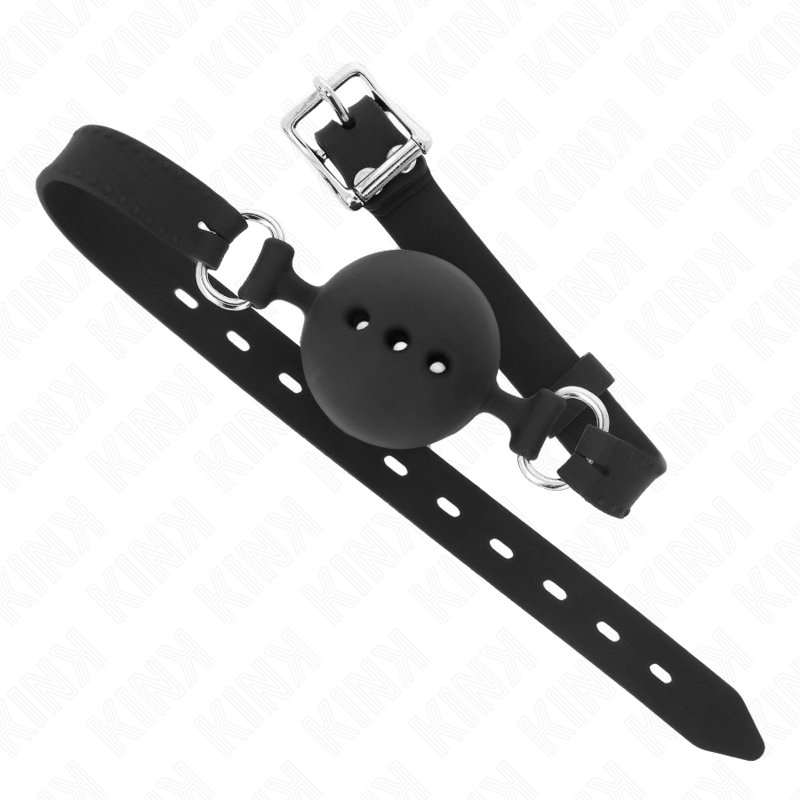 Kink - Vollsilikon-Klappen 55 X 2 Cm Mit 4,5 Cm Kugel Grã–Sse M Schwarz Verstellbar 35-51 Cm