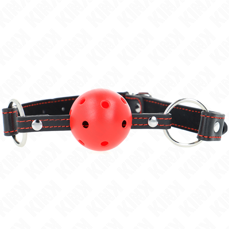 Kink - Hohlharter Roter Ballknebel Modell 2 65 X 2,5 Cm