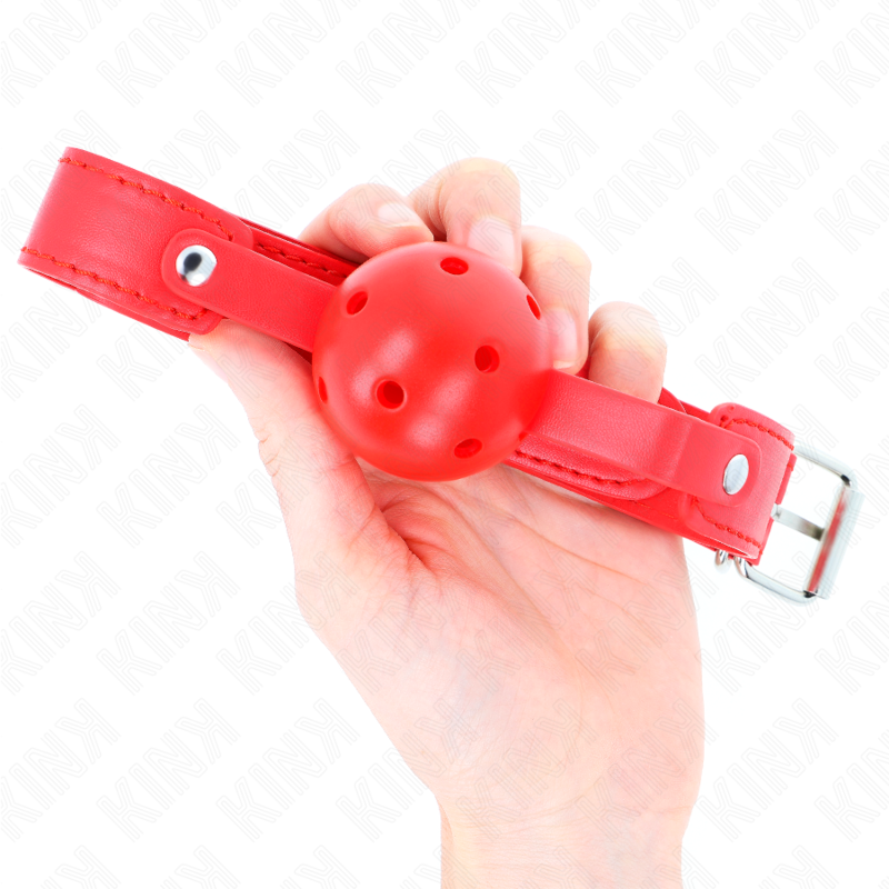 Kink - Roter Atmungsaktiver Ball 4,5 Cm Knebel 65 X 2,5 Cm