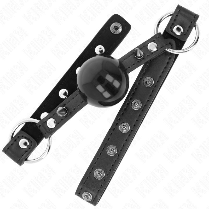 Kink - Ball 4 Cm Knebel Mit Spitzenniet Und Schnappverschluss 65 X 2 Cm