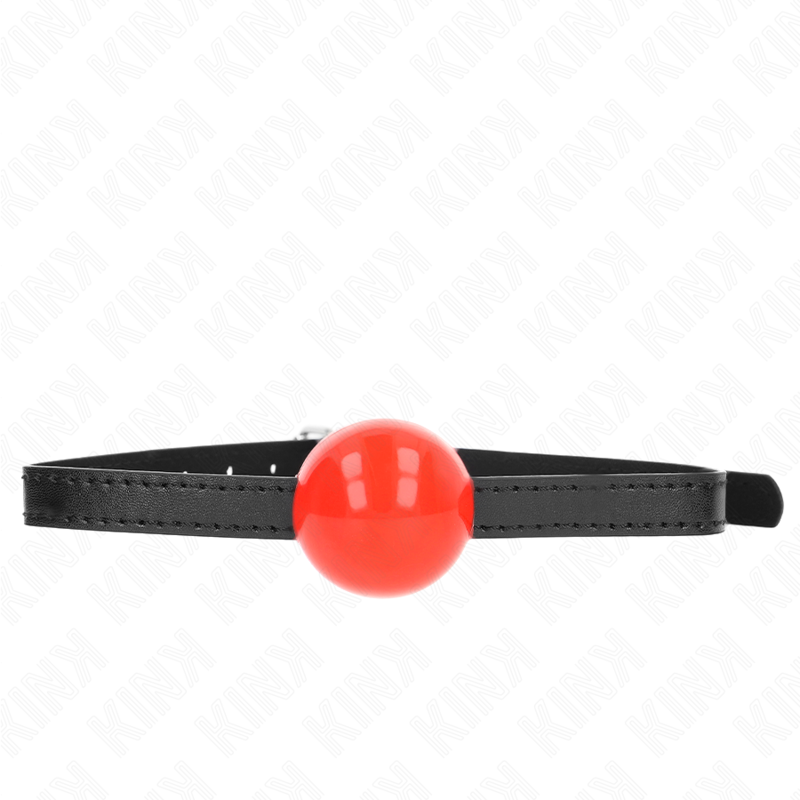 Kink - Roter Einzelner Fester Ball 4 Cm Gag 65 X 1,5 Cm