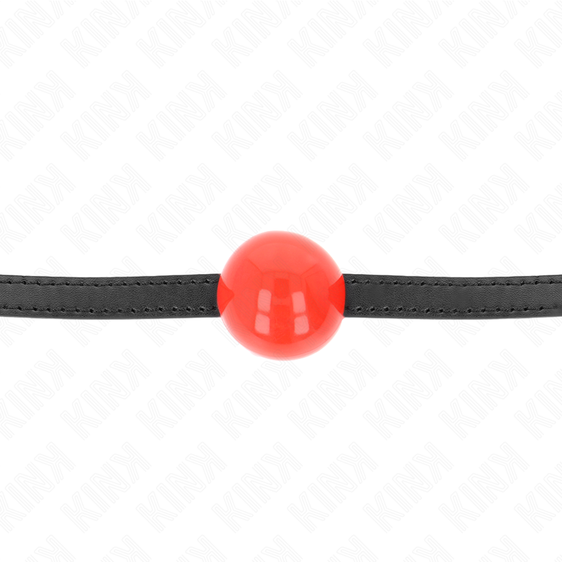 Kink - Roter Einzelner Fester Ball 4 Cm Gag 65 X 1,5 Cm