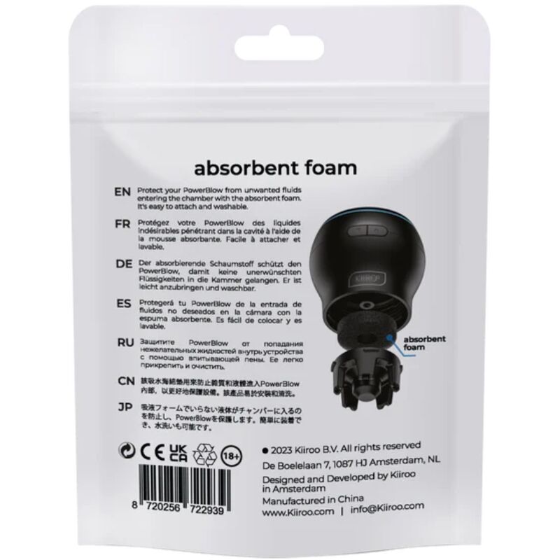 Kiiroo - Power Blow Absorbierender Schaum, 5er-Pack