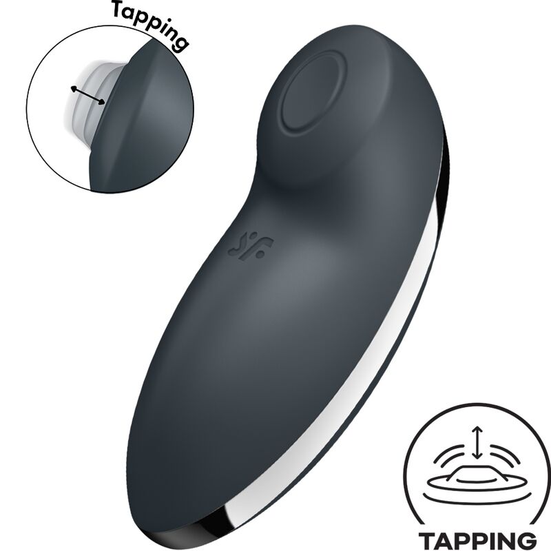 Satisfyer - Tap & Climax 2 Vibrator & Stimulator Grau