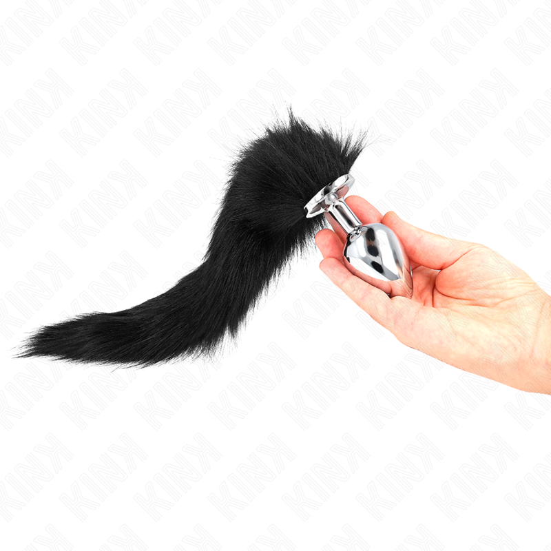 Kink - Anal Plug L 10 X 4 Cm Mit Kunststoffschwanz 40 Cm Schwarz