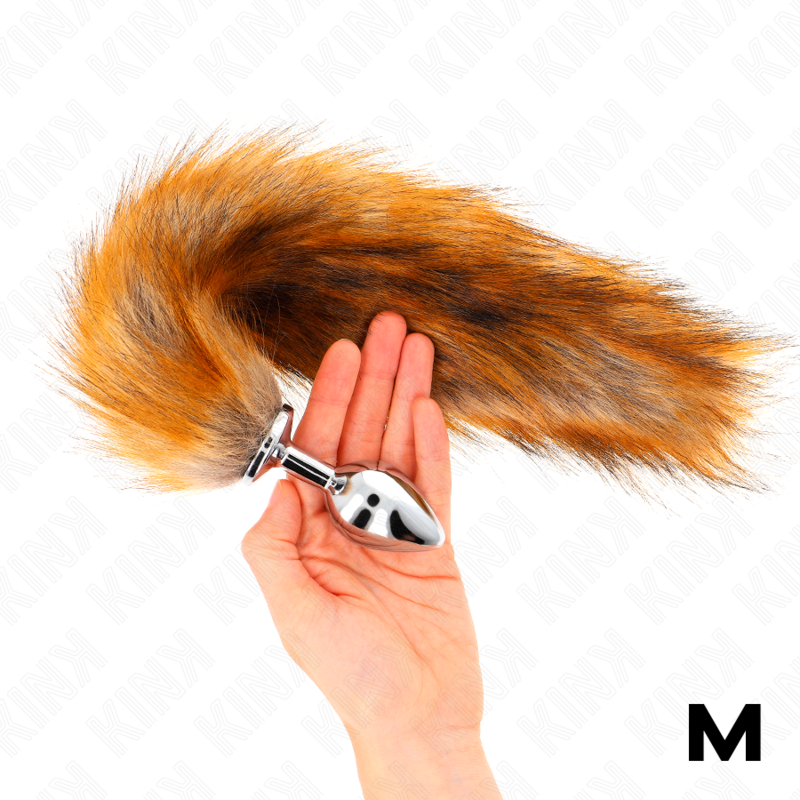 Kink - Anal Plug M 8 X 3,5 Cm Mit Kunststoffschwanz 40 Cm Braun