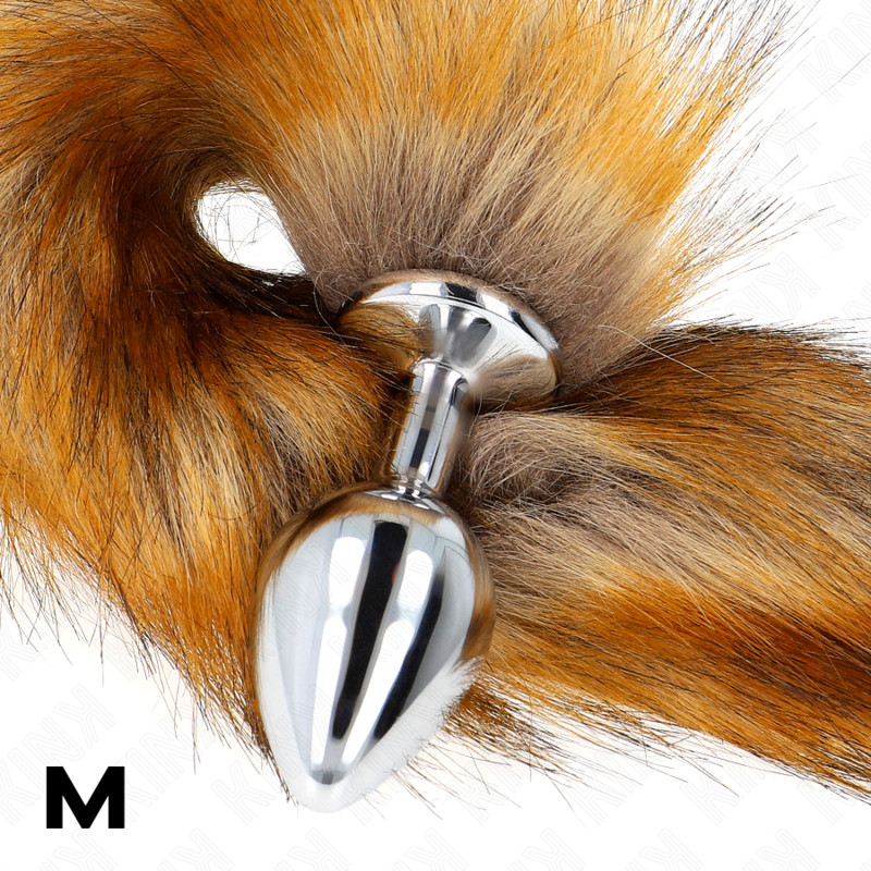 Kink - Anal Plug M 8 X 3,5 Cm Mit Kunststoffschwanz 40 Cm Braun