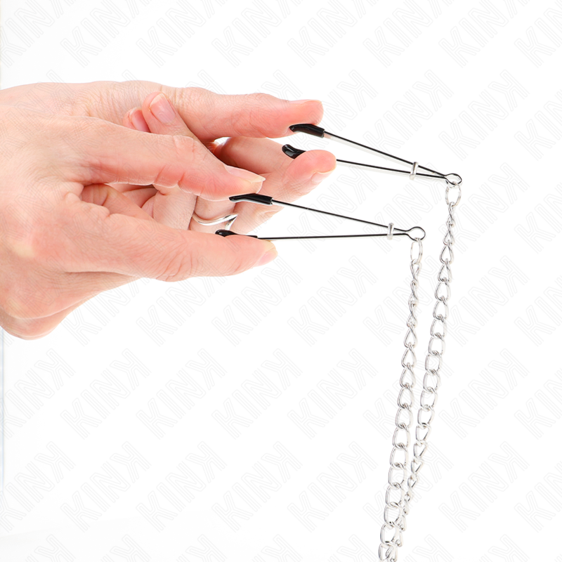 Kink - Dreifach Nippel- Und Klitzisklemmen Mit Kette Modell 1