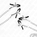 Kink - 4 Nippel- Und Kitzlerklammern Verstellbar, Silber