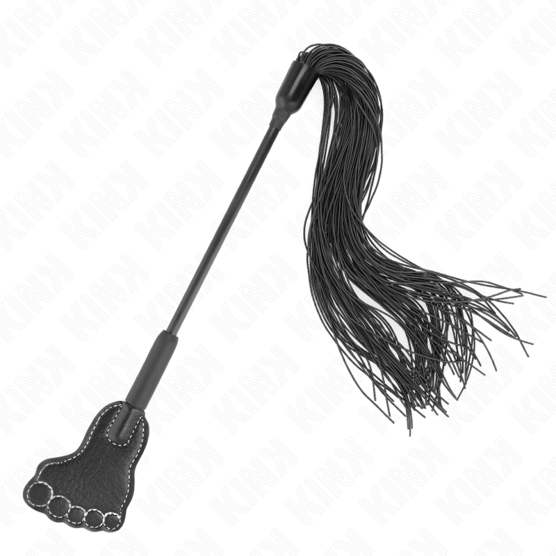 Kink - Fußförmige Paddel Mit Quastenpeitsche 31 Cm