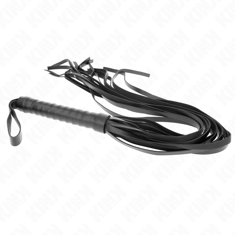 Kink - Negro Peitsche Mit Kurzem Griff Und Langem Schwanz 70 Cm