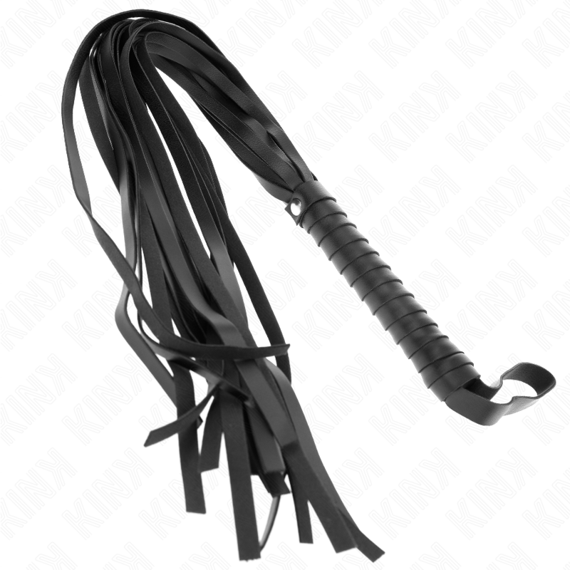 Kink - Negro Peitsche Mit Kurzem Griff Und Langem Schwanz 70 Cm