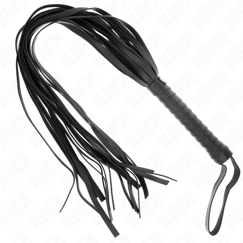 Kink - Negro Peitsche Mit Kurzem Griff Und Langem Schwanz 70 Cm
