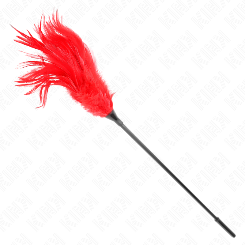 Kink - Mehrere Rote Kitzelfedern 45 Cm
