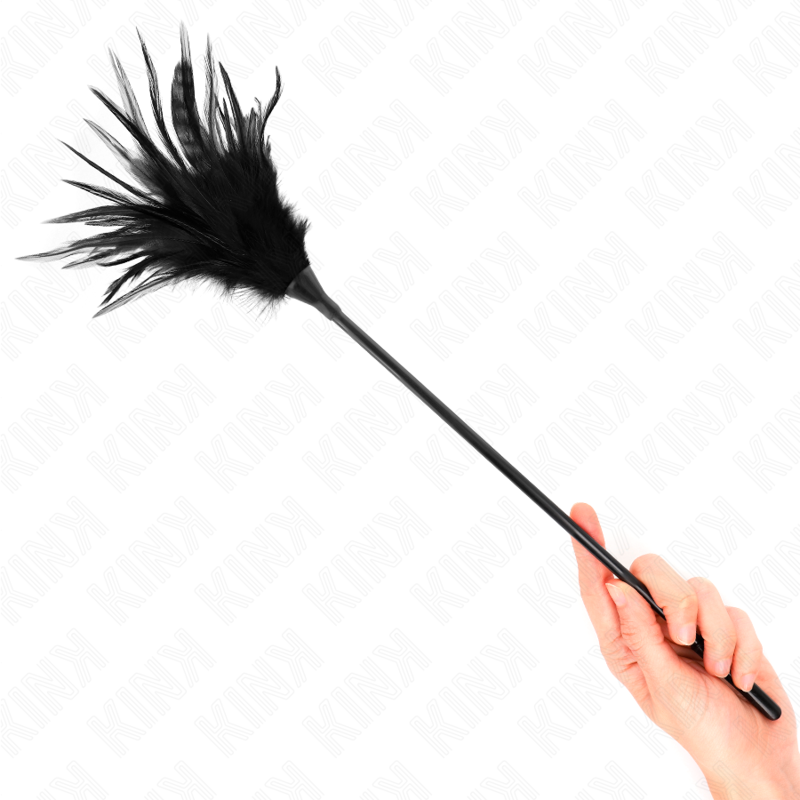 Kink - Mehrere Schwarze Kitzelfedern 45 Cm