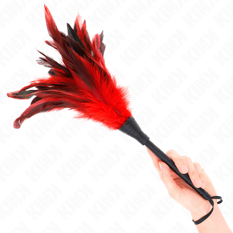Kink - Red Maids Hornform Tickle Hãœhnerfedern 36 Cm