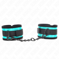 Kink - Nylon-Handfessel Mit Klettverschluss Schwarz-Blau Verstellbar 18-32 Cm X 5 Cm