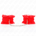 Kink - Elastische Handgelenksfesseln Aus Spitze Rot