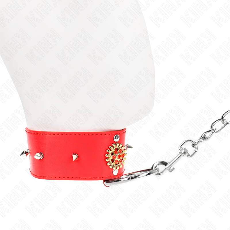 Kink - Rote Diamantkette Mit Gãœrtel 65 Cm Verstellbar 35-51 Cm X 7 Cm